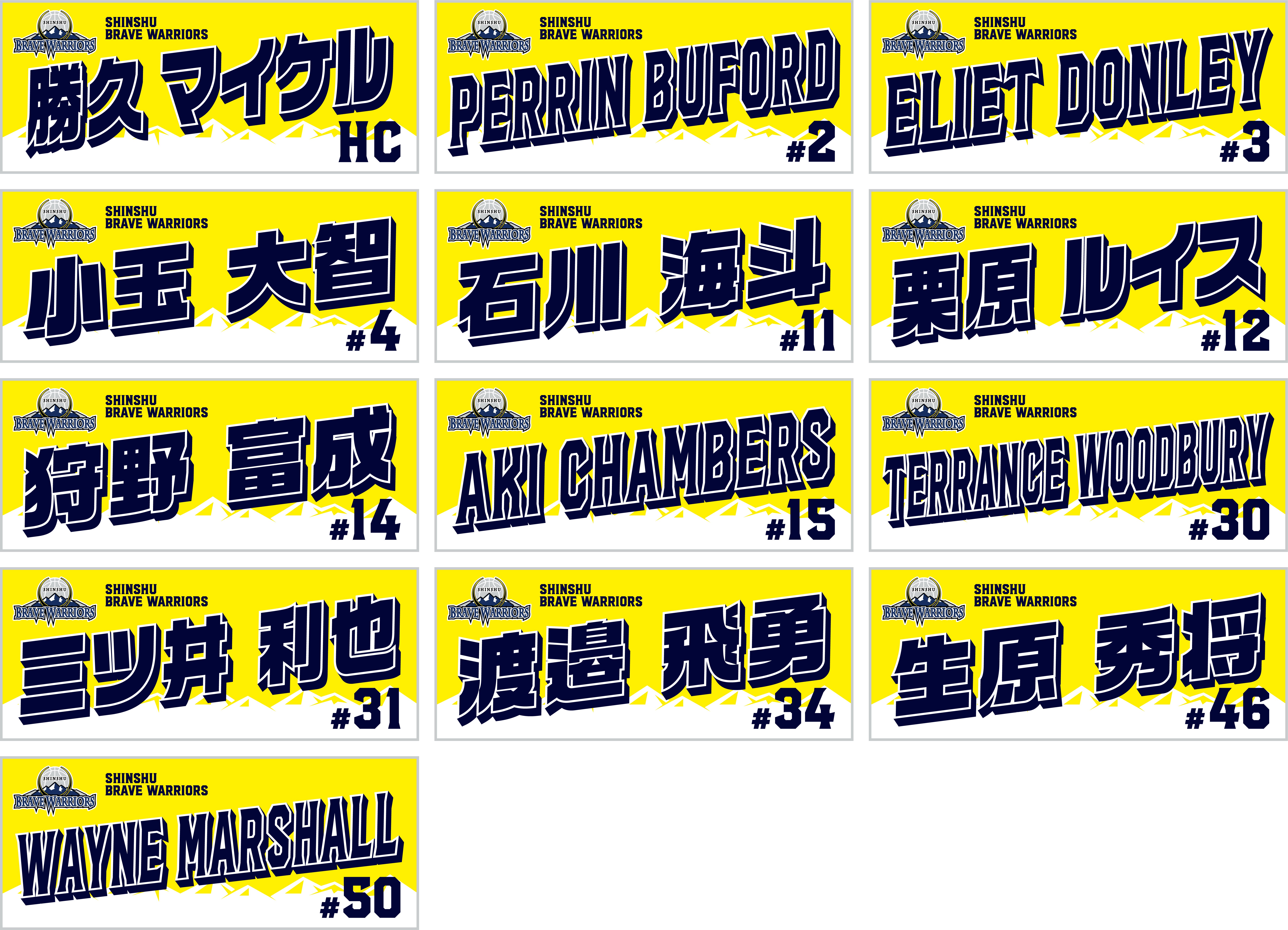 超レア　信州　ブレイブウォリアーズ　メンバー全員？！サイン 2024-25 シーズン “直筆サイン入り”選手着用アイテム 販売の
